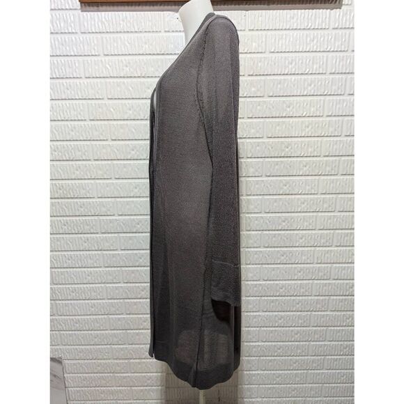 Soft Surroundings Women's Gray Light-Weight Long-Sleeve One-Button Cardigan Swea - Picture 8 of 8